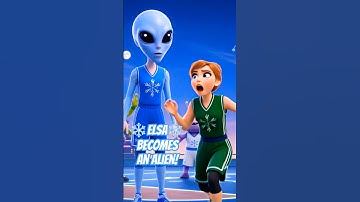 Elsa transforms into an Alien 👽❄️ Frozen Elsa Video #elsa #disney #disneyprincess #frozen3