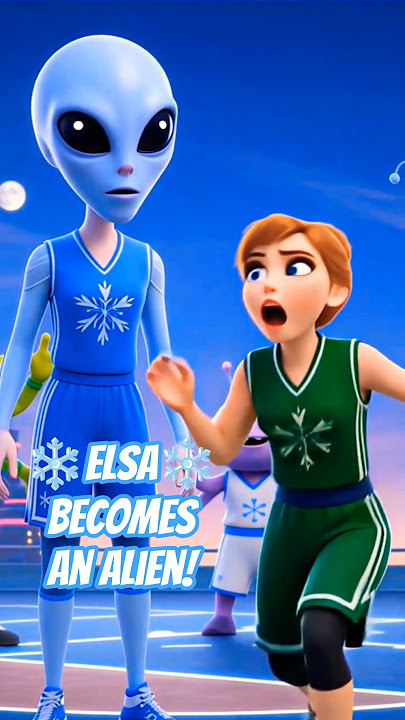 Elsa transforms into an Alien π½βοΈ Frozen Elsa Video #elsa #disney #disneyprincess #frozen3