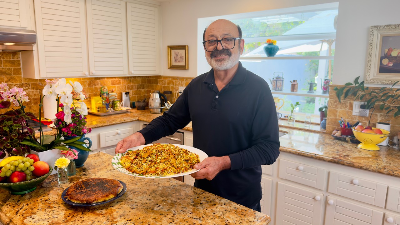 Havij Polo — Persian Carrot Rice with Crispy Lavash Tahdig