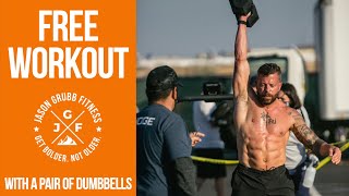 Free Workout - All the Devil Presses and Running - Dumbbell Only
