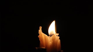 Karanlıkta Yanan Mum - Dinlendirici Video