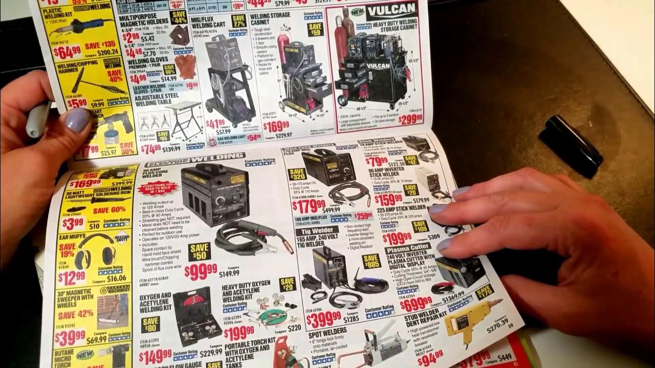ASMR request Harbor Freight catalog page turning tearing no