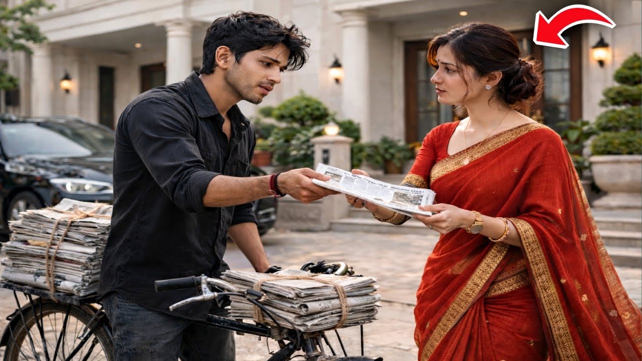 अखबार वाले लड़के को करोड़पति महिला ने कहा… कभी मेरा दर्द भी पढ़ लो, फिर जो हुआ इंसानियत भी रो पड़ी..