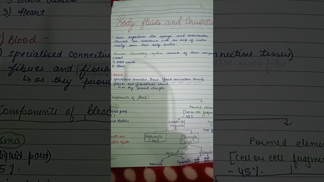 Body Fluids and circulation | Part 1 | Introduction | 