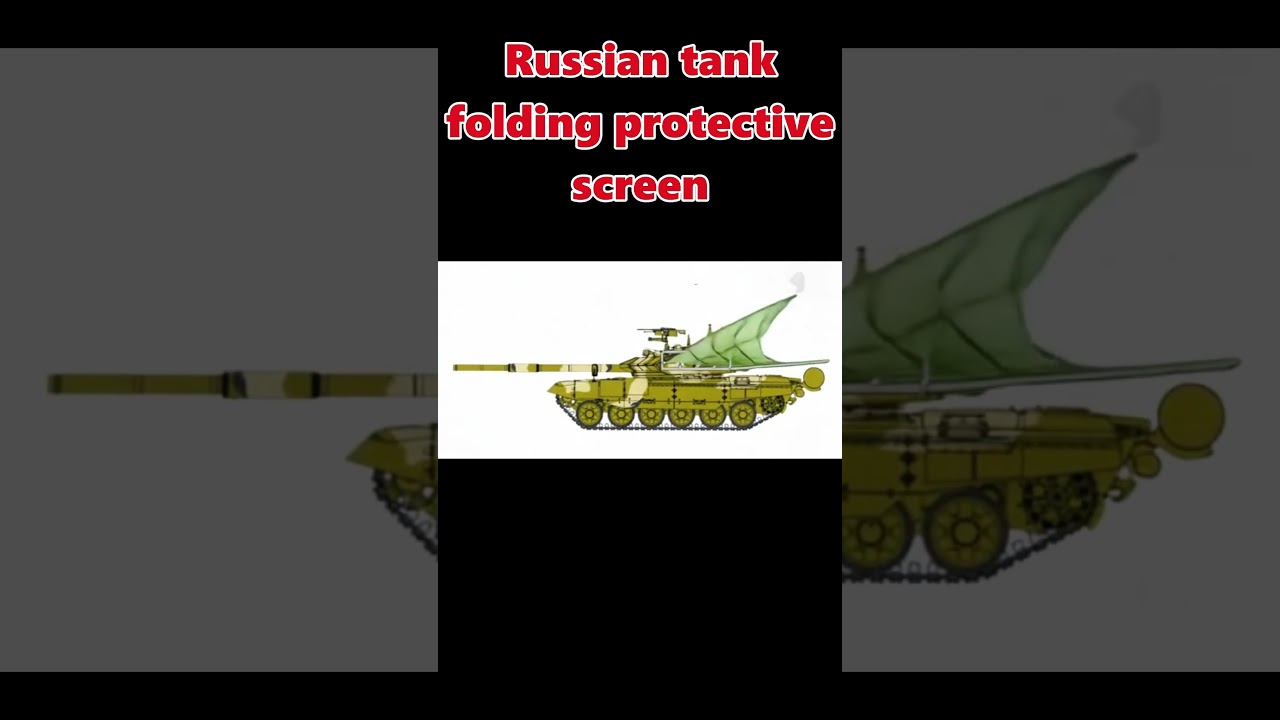 🎬Russian tank folding protective screen