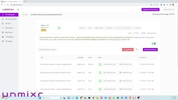 Demo of AI Voiceover at Unmixr