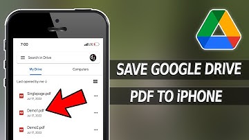 Hoe kan ik een Google Drive PDF-bestand op mijn iPhone opslaan?