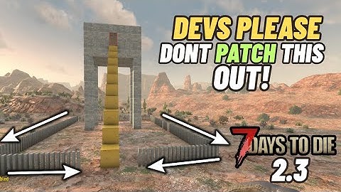 The new zombie forcefield will save your horde base everytime! in 7 days to die 2.3