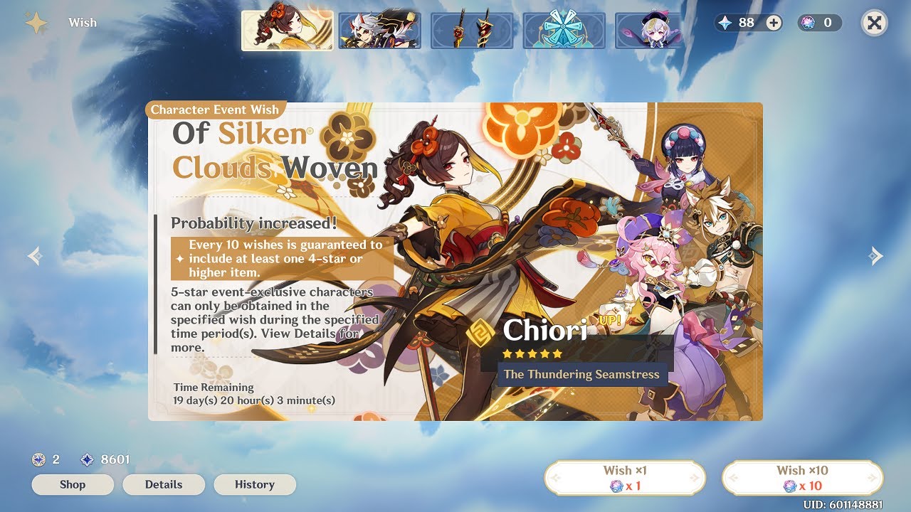 Trying to Summon Chiori