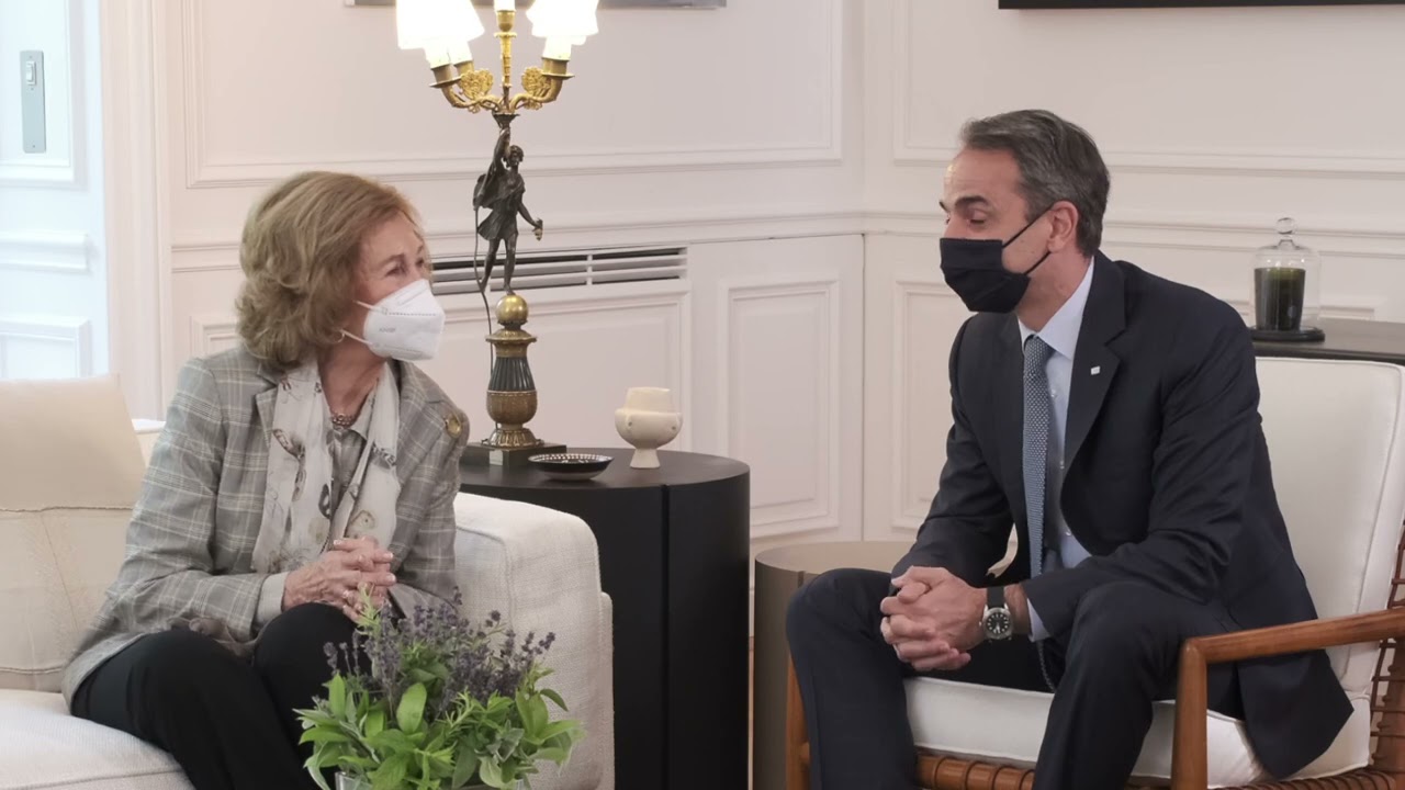 Συνάντηση Κυριάκου Μητσοτάκη με Βασίλισσα Σοφία