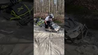 Brand new Can Am Outlanders STUCK at Outback ATV Park #canam #mud #canamoffroad #atv #mudding