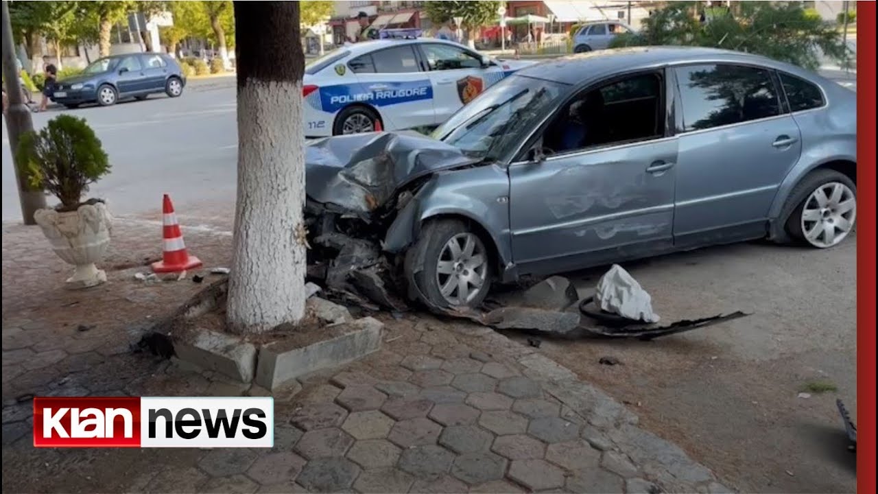 Aksident në Maliq, makina humbet kontrollin dhe përplaset me pemën