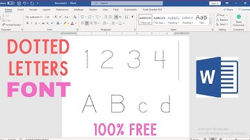How to Make Tracing Letters in Word 2025 - Dotted Letter Fonts Microsoft Word (FREE)