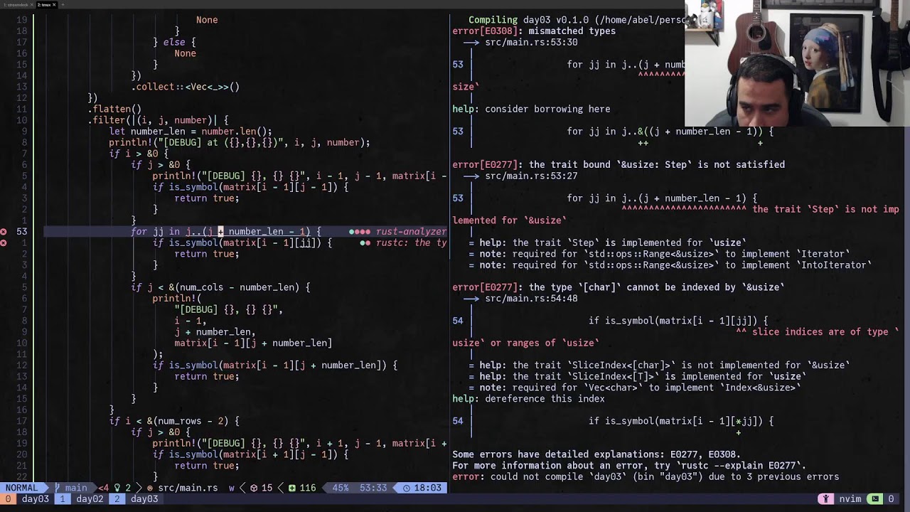 Advent of Code in Rust YouTube