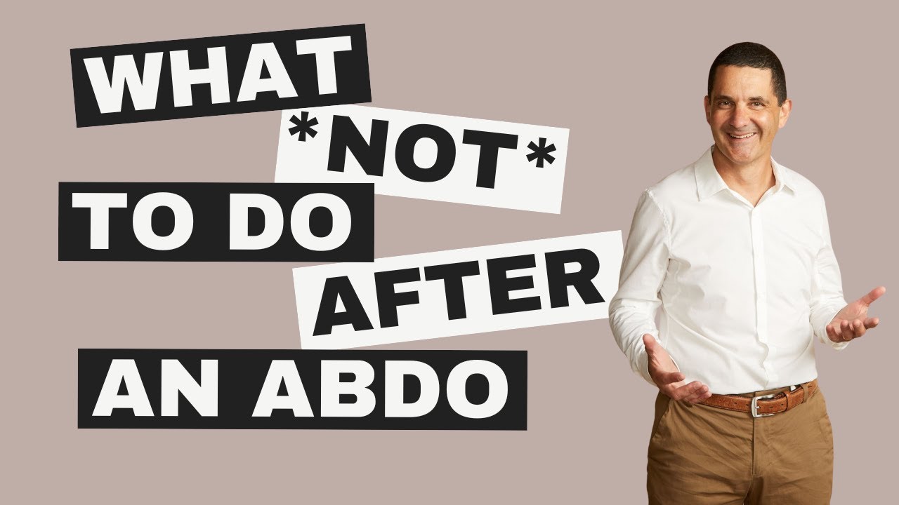 What Not To Do After A Tummy Tuck Abdominoplasty YouTube