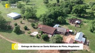Entrega de tierras en Santa Bárbara de Pinto