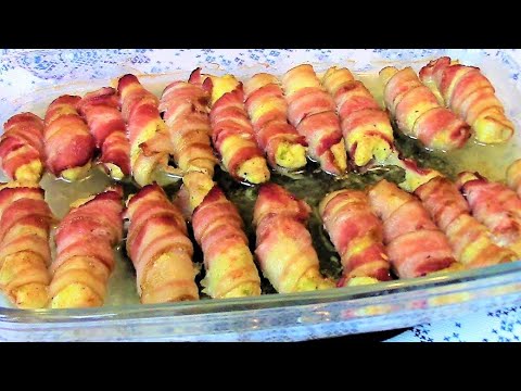 Рулетики из филе индейки в беконе. Просто, быстро и вкусно!