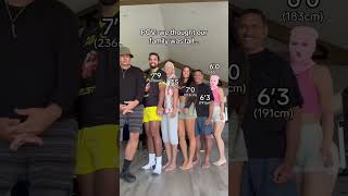 He towers over all of us😳 how tall are you? #tall #family #short #height #funny