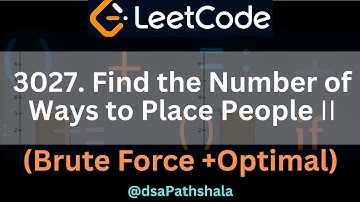 Leetcode 3027 | Find the Number of Ways to Place People II | Java | daily challenge | hindi | 3027