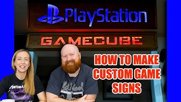 How to: Make custom video game light-up signs