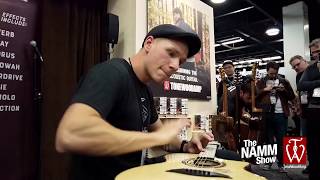 unique lap-guitar at the namm roadshow