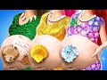 Rich VS Broke VS Giga Rich Pregnant Mermaid in Jail Moments Are So Funny | Amazing Hacks by TeenVee