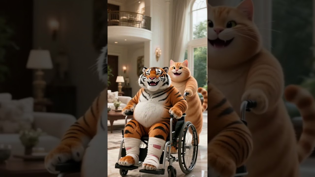 How did the tiger hurt its legs? 🐾🤕