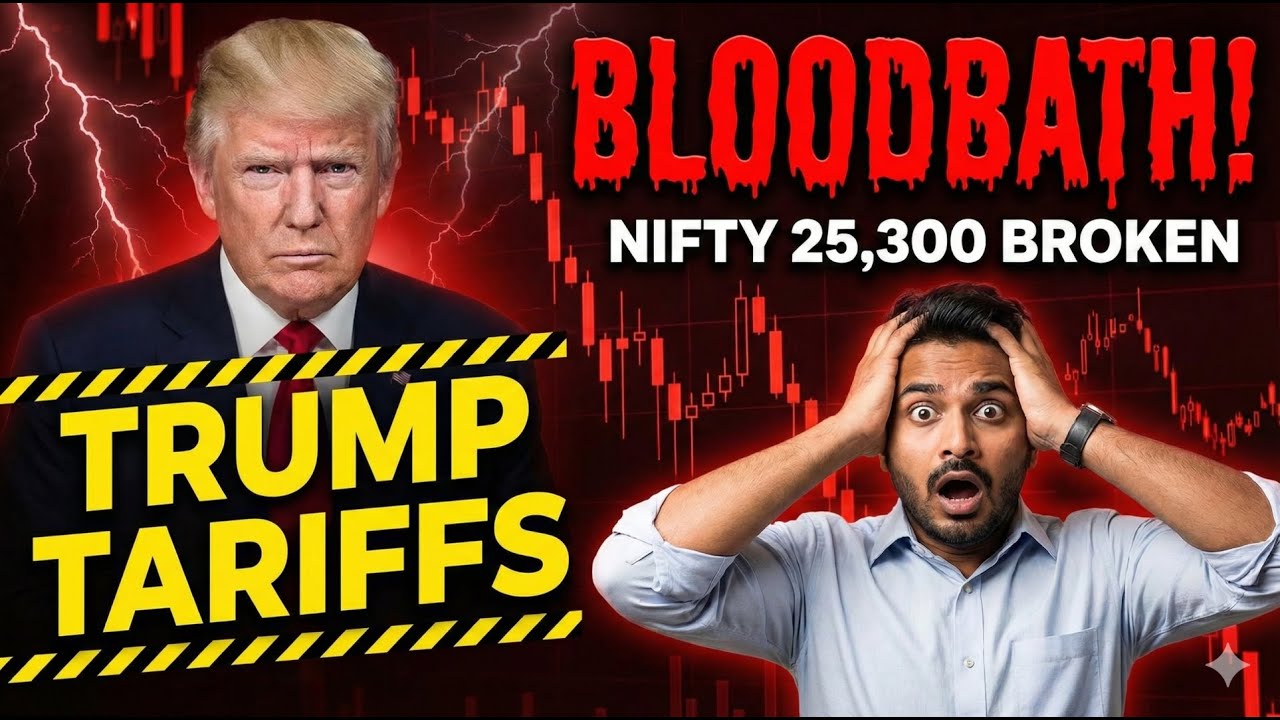 BLOODBATH! ⚠️ Bank Nifty 600 Points Down! Will Market Fall to 25,000 Tomorrow?