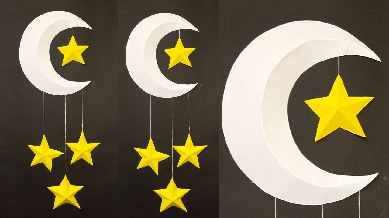 Eid Decoration Ideas Diy Ramadan Decoration Star & Moon Wall