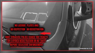 SPD Selective Traffic Enforcement: Watch Driver No Plates, No Registration, No Inspection