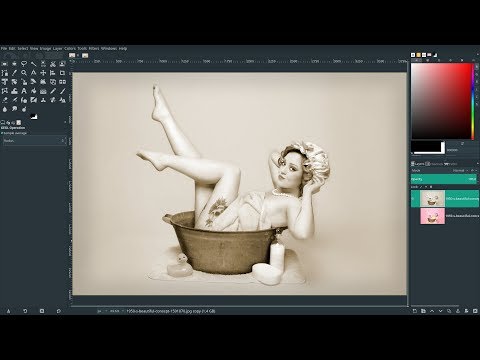 How to create the Perfect Sepia Tone Effect in Gimp 2.10.8