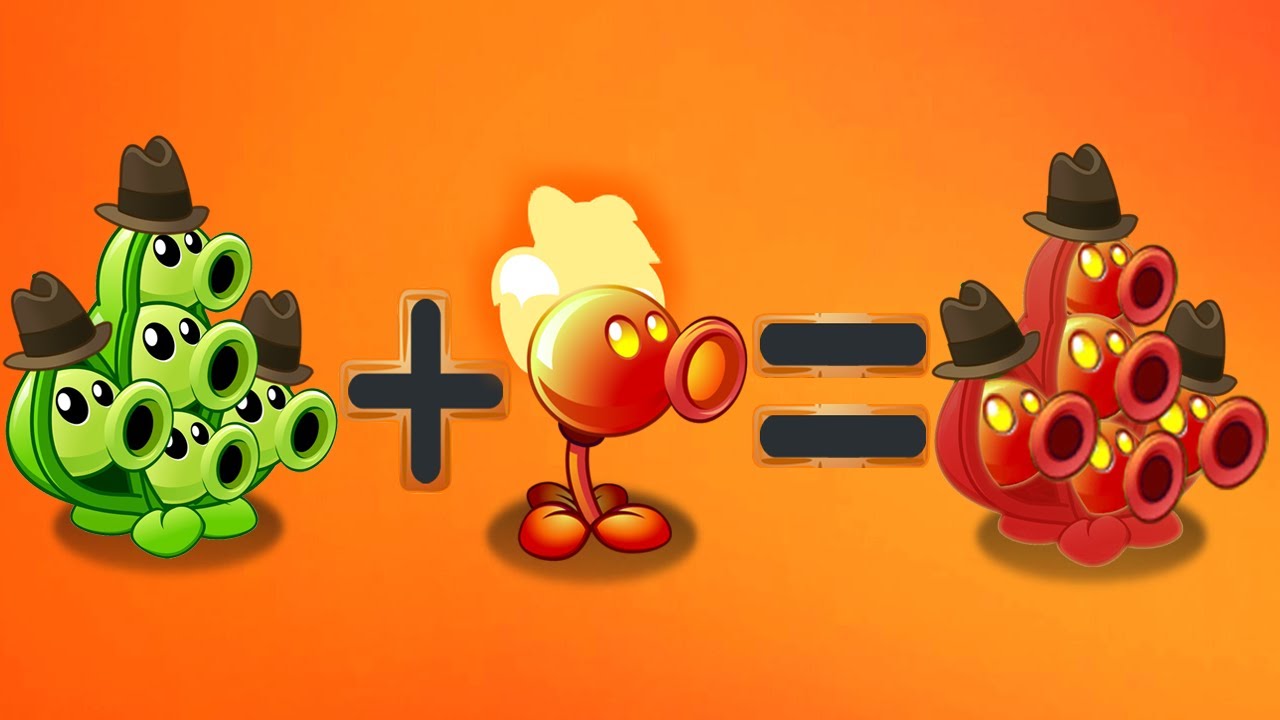 Plants vs Zombies 2 fusión - Vaina + Lanzaguisantes de Fuego - YouTube