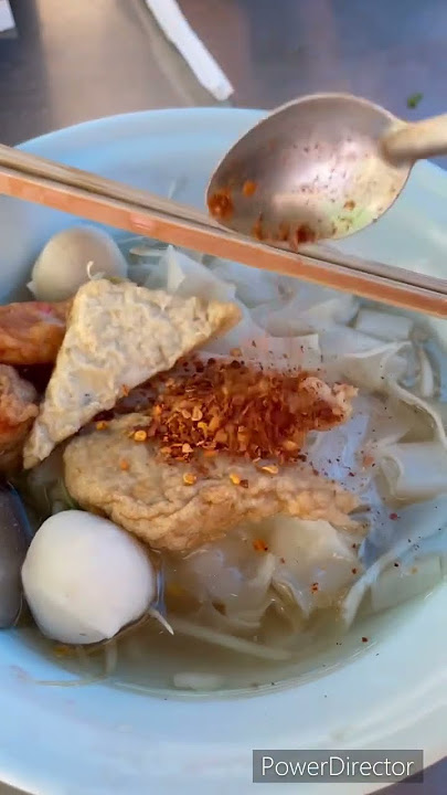 Mie bakso ikan Halal di Bangkok ini hidden Gem banget #bangkokthailand #travel