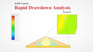 SLIDE Lesson 8 | Rapid Drawdown (Full & Partial) Analysis in an Embankment |  Geotech with Naqeeb
