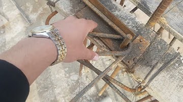 how to prepare 135 degree hook in column rings and beam shear reinforcement