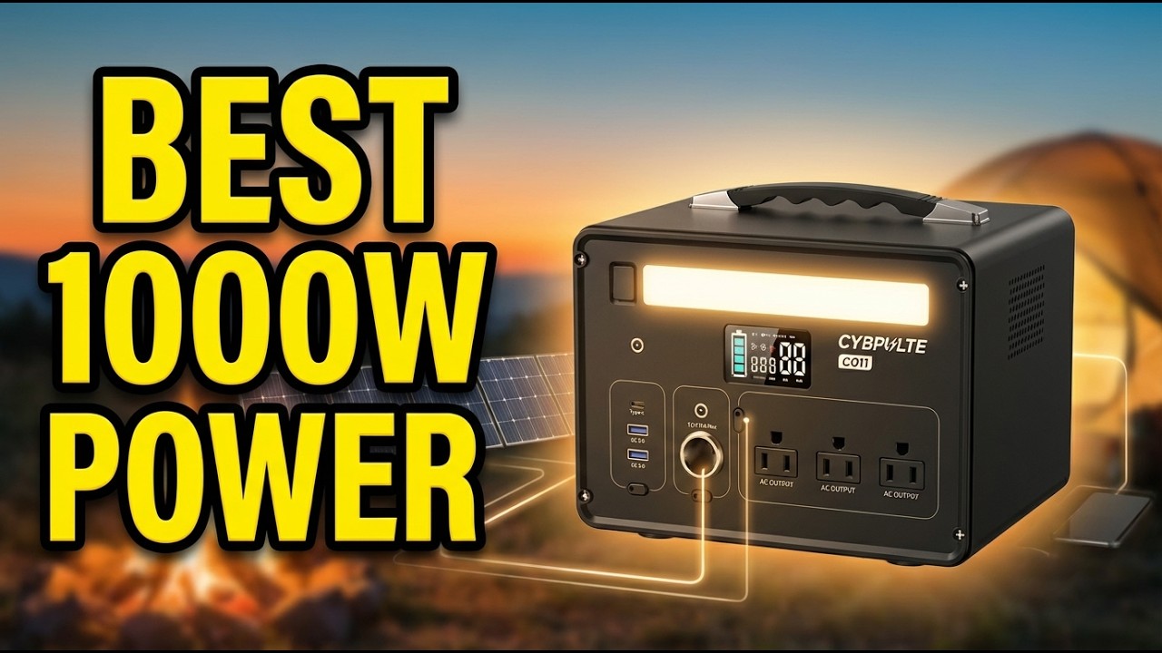 Лучшие портативные электростанции мощностью 1000 Вт 2026 года: 9 лучших вариантов для кемпинга, а...