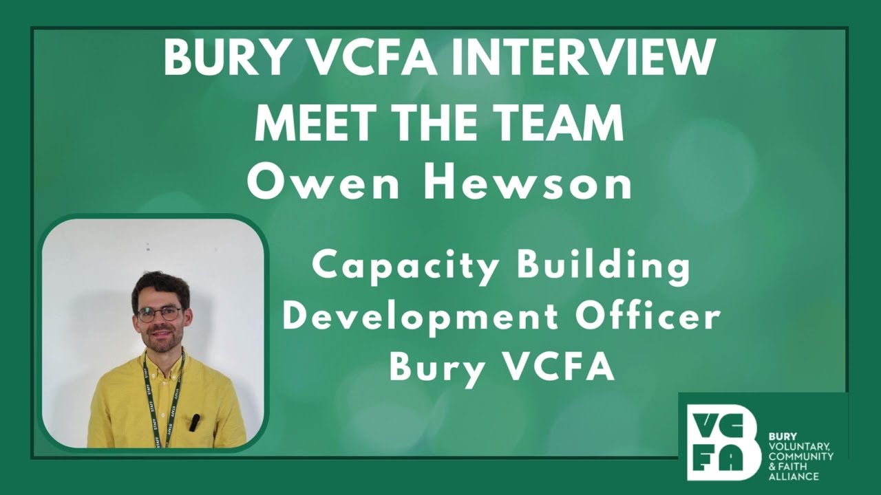 Bury VCFA 'Meet the Team' Owen Hewson