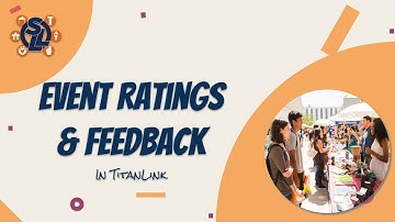 TitanLink Events Part 3: Event Ratings & Feedback