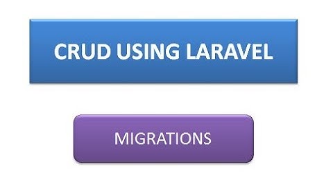 laravel crud with pagination and upload image [Arabic] - #3 - migrations