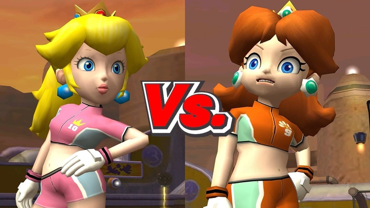 Super Mario Strikers - Peach/Birdo Vs. Daisy/Hammer Bros - YouTube