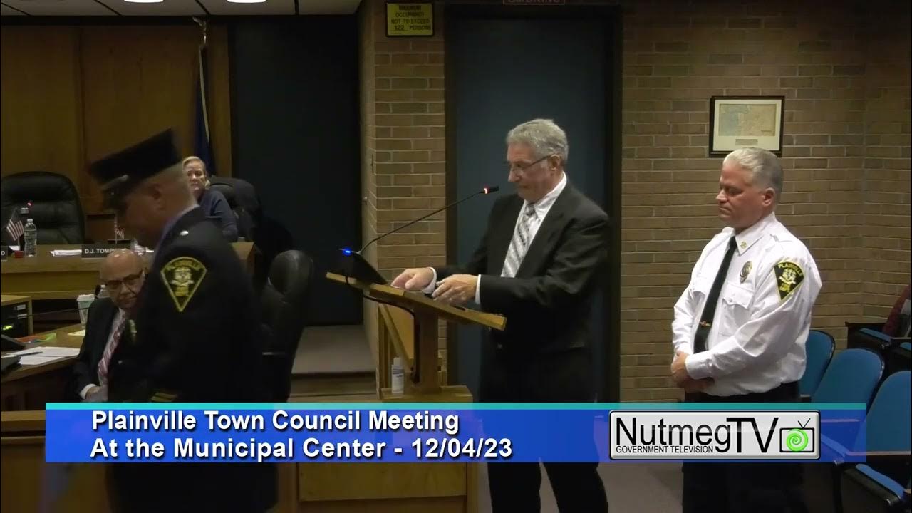 Plainville Town Council Meeting 120423 YouTube