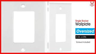 Power Gear Single Rocker Toggle Switch Oversized Wall Plate Cover Review