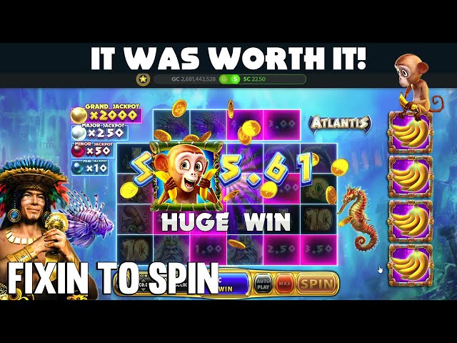 💰 I GOT IT!! BIG BANANA BONUS!! 🍌 Banana Town on Chumba Casino 