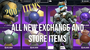 All NEW Helmets, Coatings, Armour in the EXCHANGE & STORE In Halo