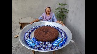 GIANT OREO CAKE RECIPE Prepared By My GRANNY | Oreo Biscuit cake | asmr video | veg village food