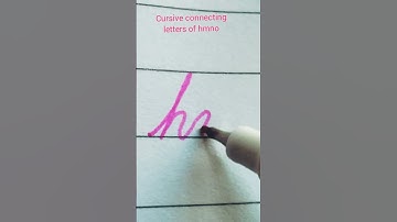 learn how to write 2, 3 letters together #connectingletters