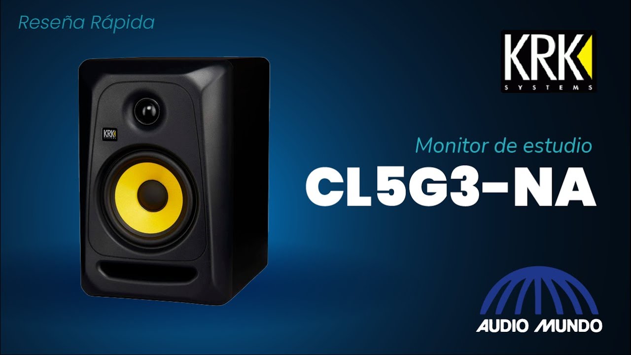 Monitor de estudio marca KRK modelo CL5G3-NA 