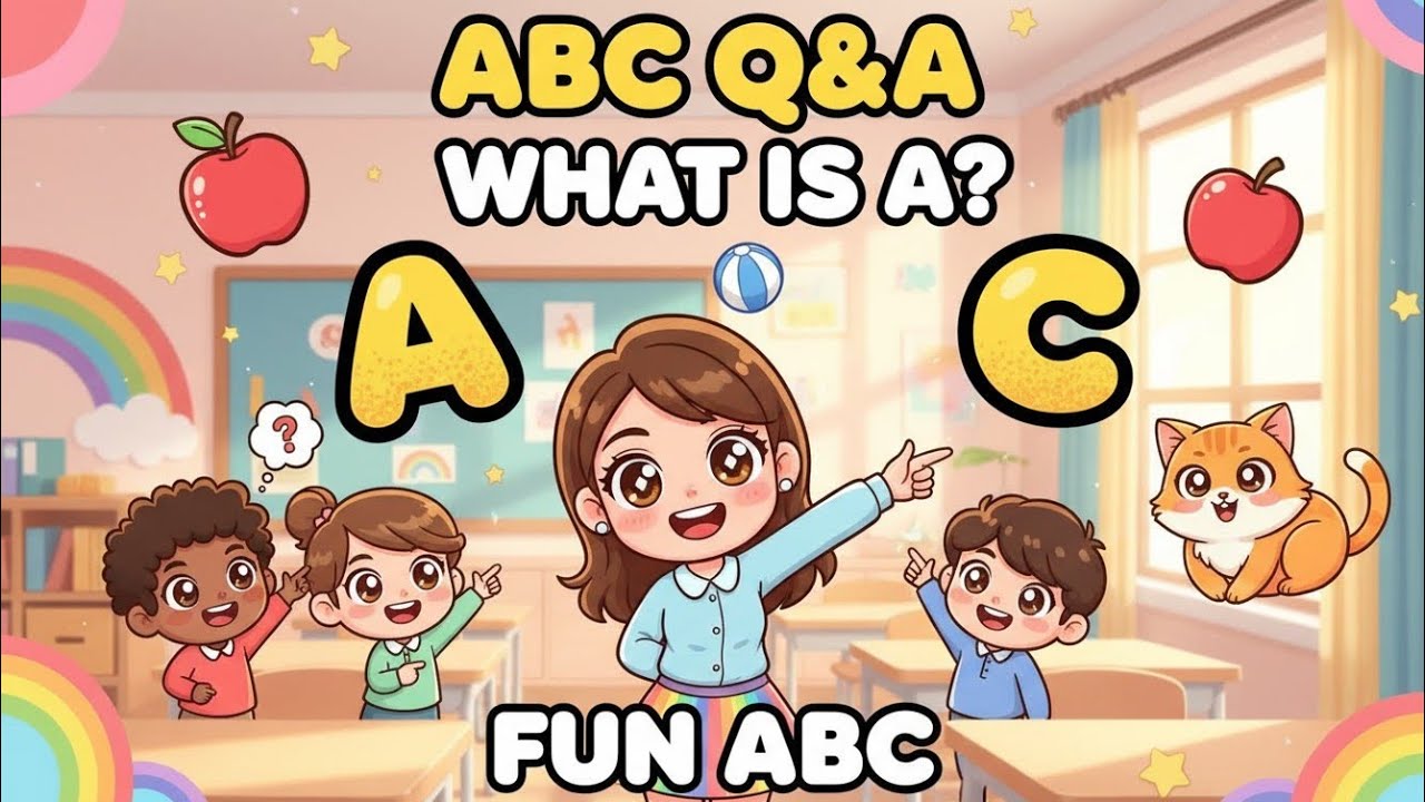 Question & Answer ABC | Learn Alphabet A to F for Kids 👶📚 - YouTube