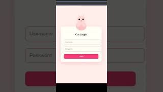 Cat Hold Login Page Using Html Css and JavaScript |