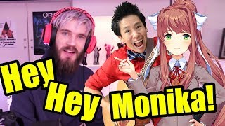 Pewdiepie played doki literature club a while ago and on his meme
review segment he covered the song hey monica by nic family. i decided
to ...